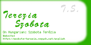 terezia szobota business card