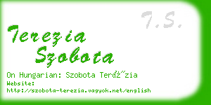 terezia szobota business card